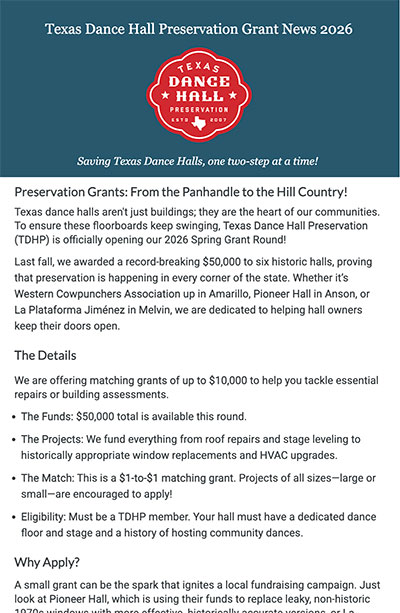 TDHP Newsletter